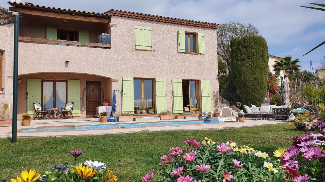 Studio-Mezzanine Dans Villa Cagnes-sur-Mer Zewnętrze zdjęcie