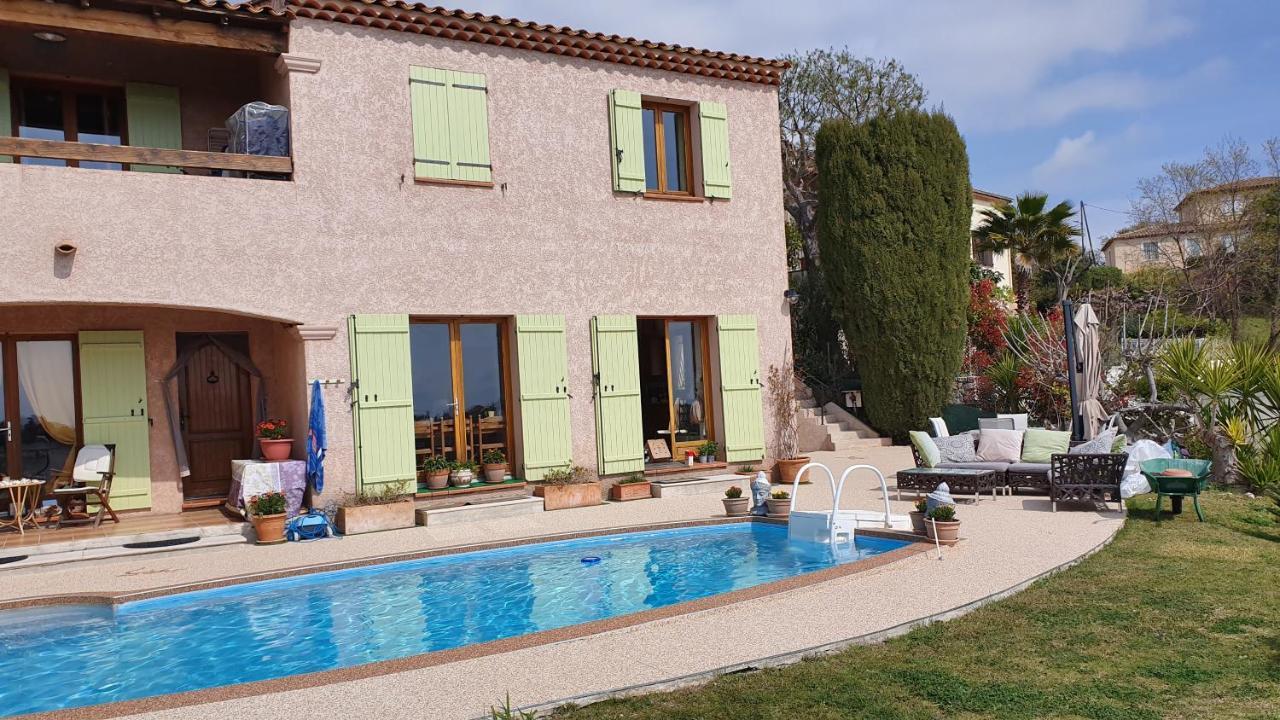 Studio-Mezzanine Dans Villa Cagnes-sur-Mer Zewnętrze zdjęcie